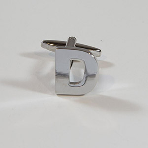 Cufflinks Letter D 100% Brass